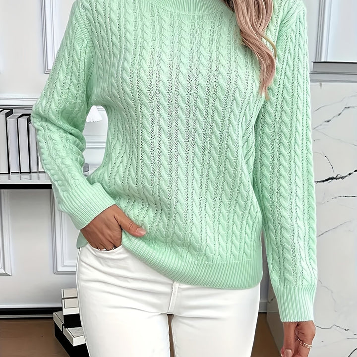 Lorelei | Cable-Knit Round Neck Sweater