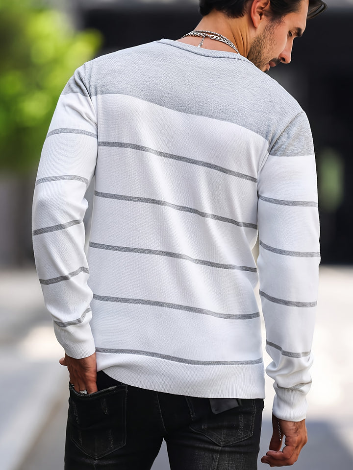 Rory | Colour-Block Striped Pullover