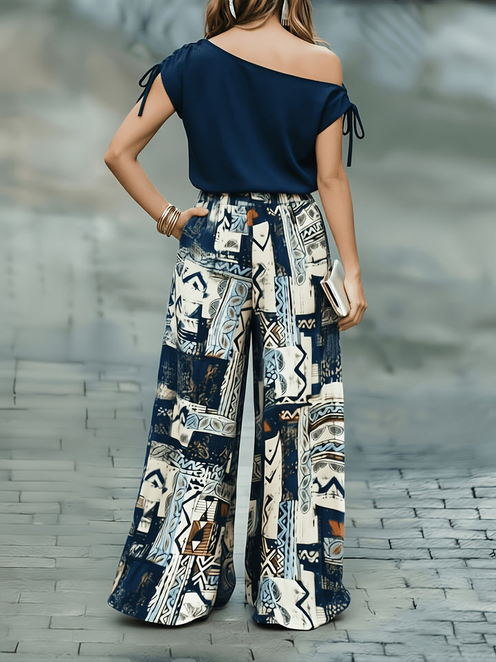 Corinna | Elegant Wide-Leg Two-Piece Set