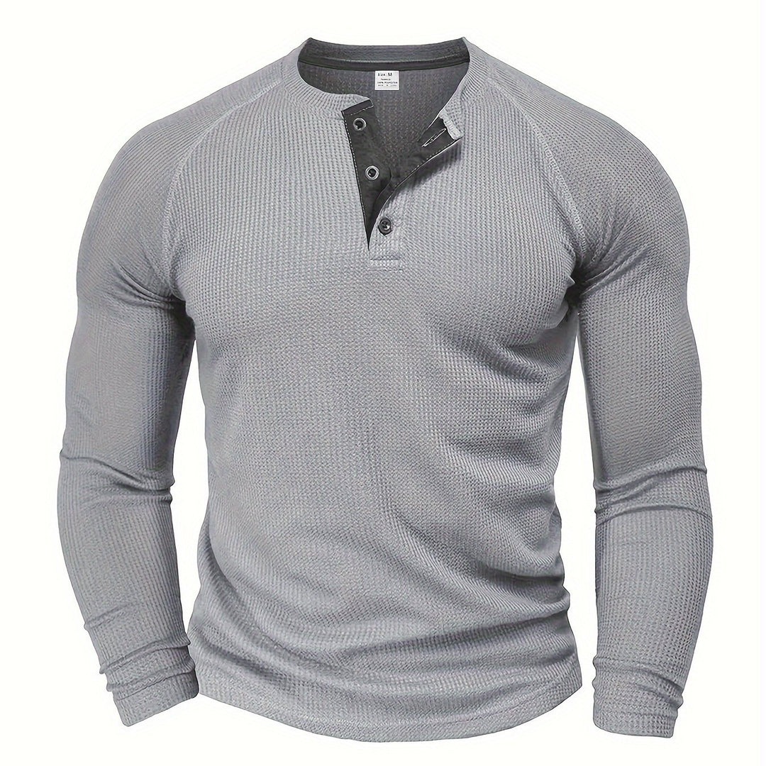 Tobias | Refined Button-Placket Henley Top