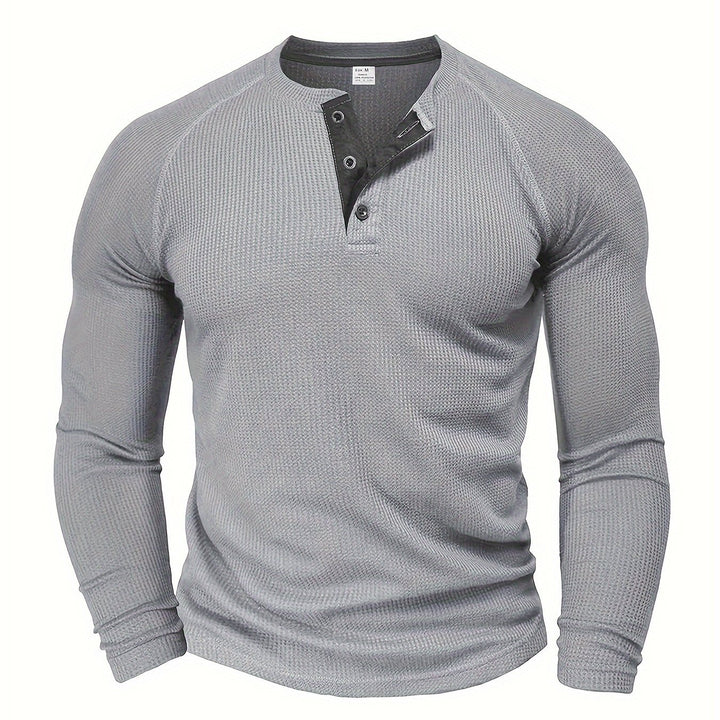 Tobias | Refined Button-Placket Henley Top