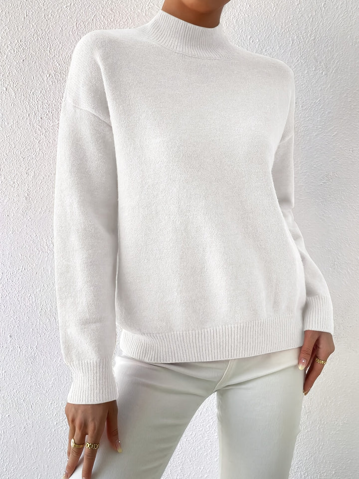 Simone | Relaxed Mock Neck Jumper