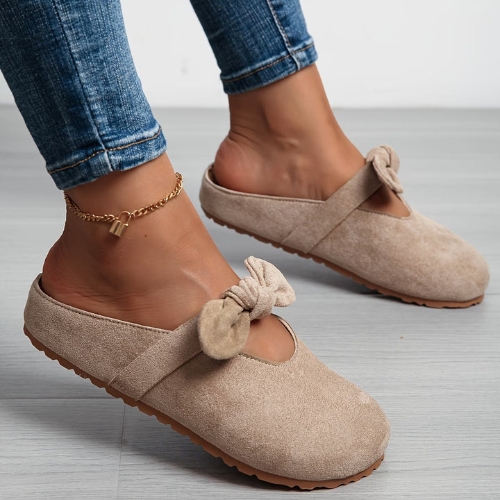Clara | Charming Bow Comfort Flats