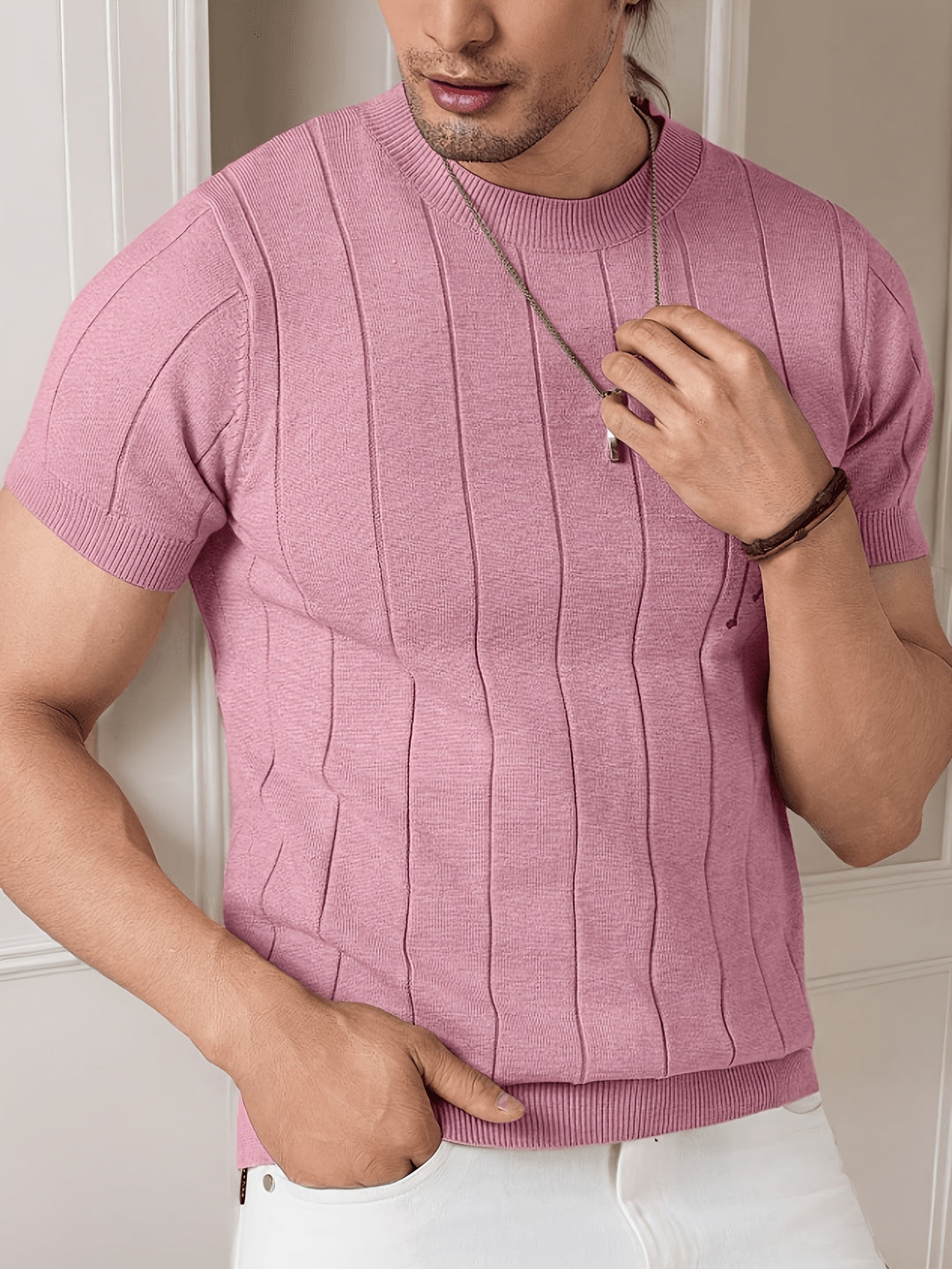 Julian | Ribbed Short-Sleeve Top