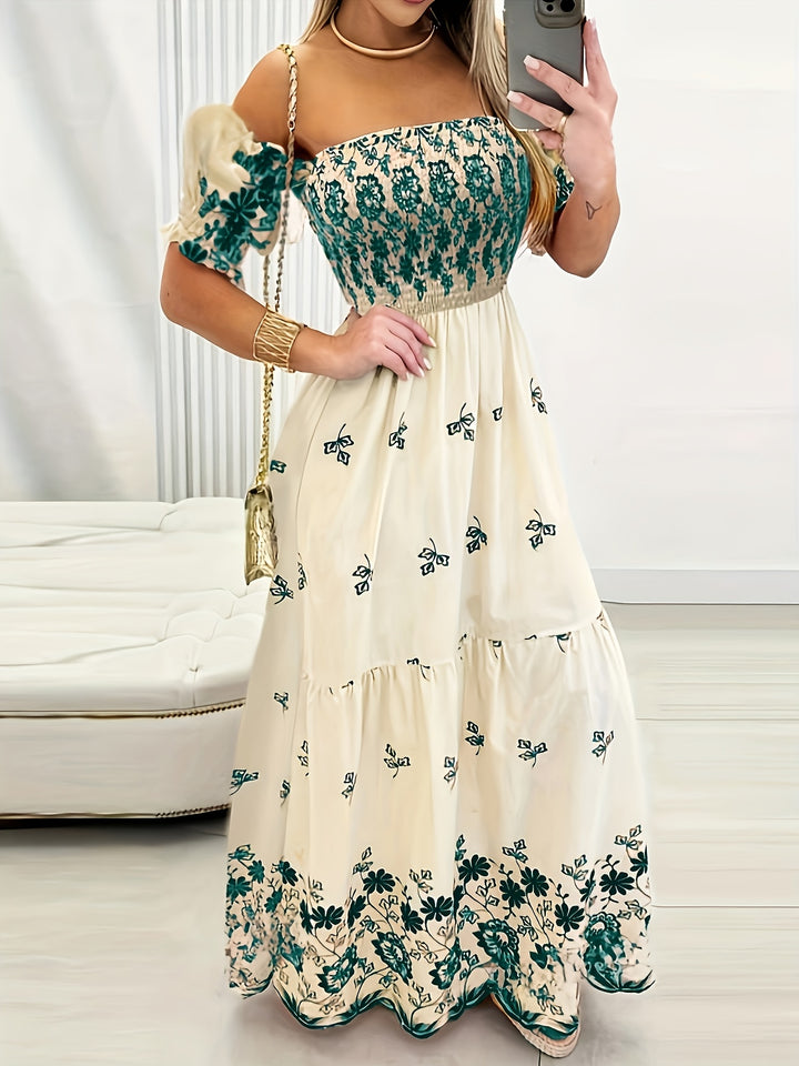 Gwendolyn | Off-Shoulder Floral Maxi Dress