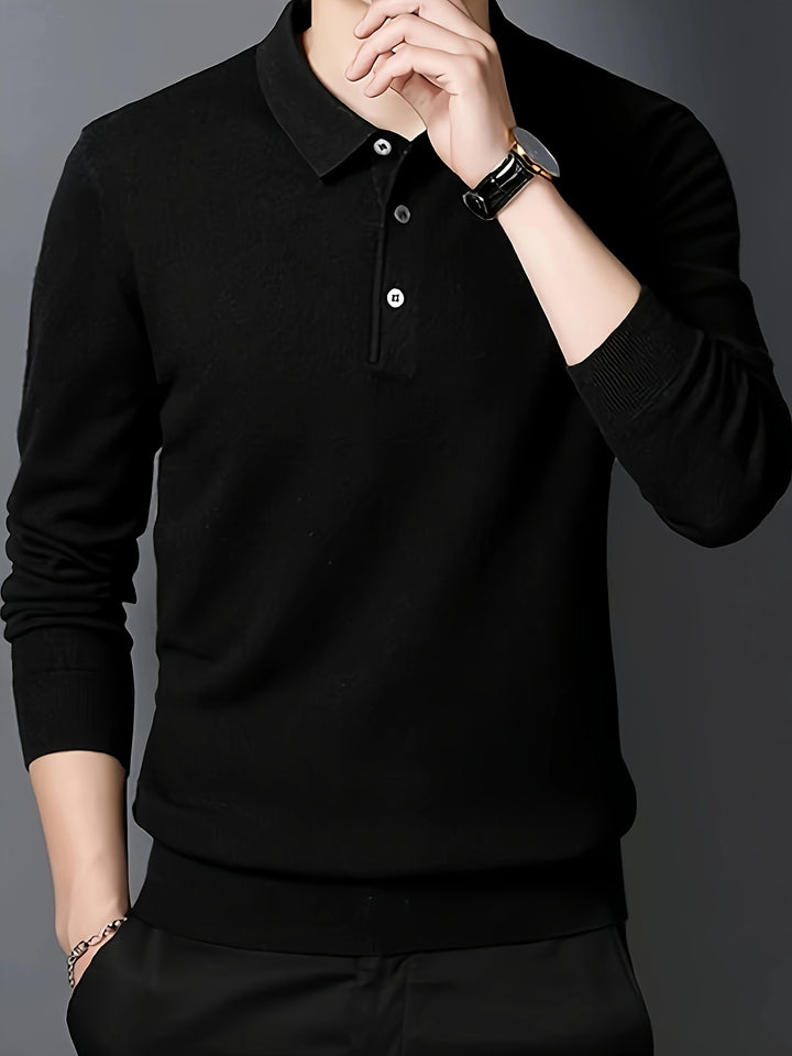 Frederick | Refined Collared Polo Jumper