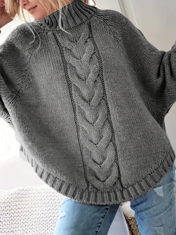 Judith | Cable-Knit High-Neck Sweater