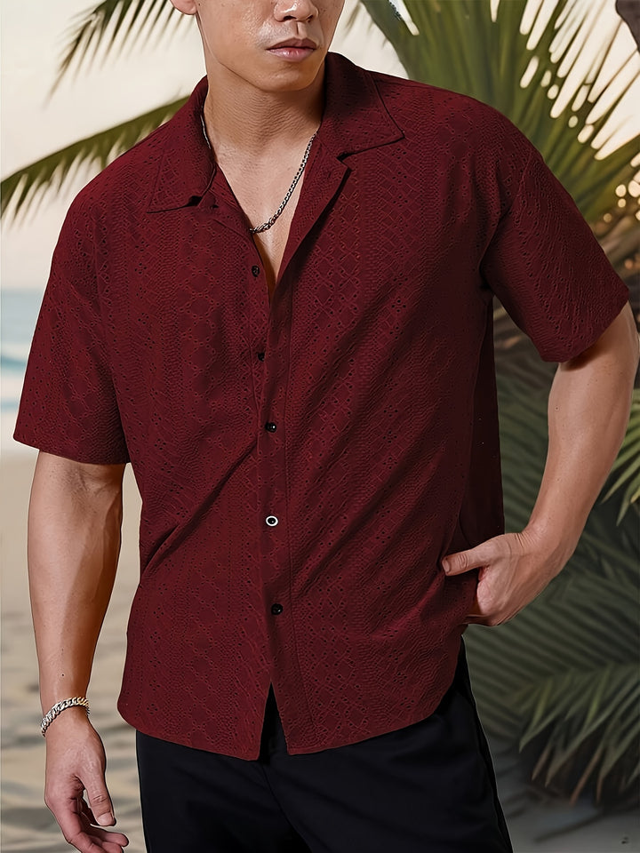 Rhett | Textured Short-Sleeve Casual Shirt