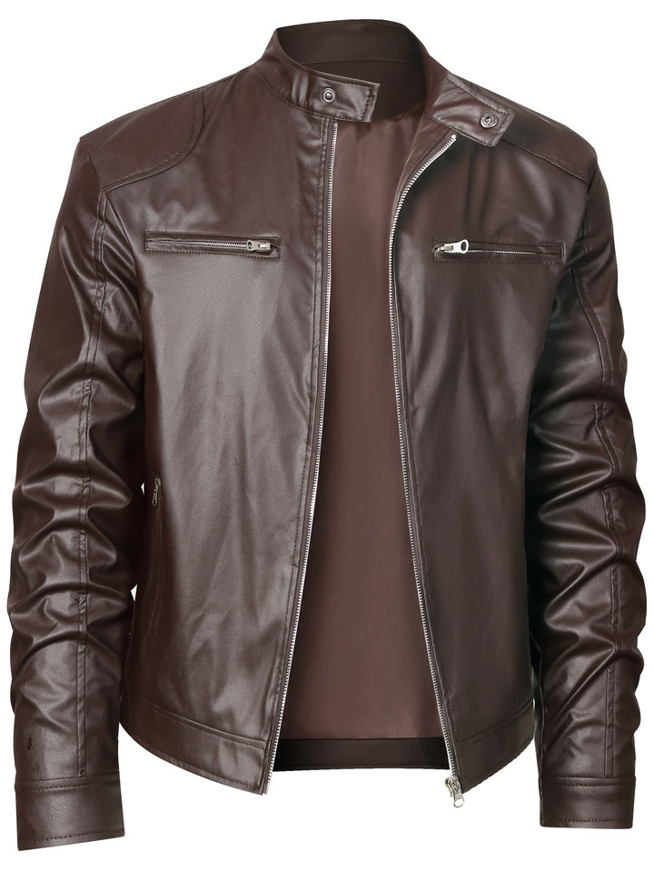 Wallace | Stand-Collar Moto Jacket