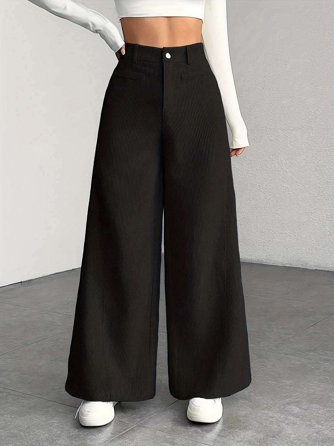 Nora | High-Waisted Wide-Leg Trousers