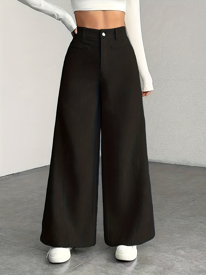 Nora | High-Waisted Wide-Leg Trousers