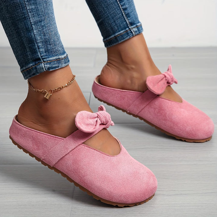 Clara | Charming Bow Comfort Flats