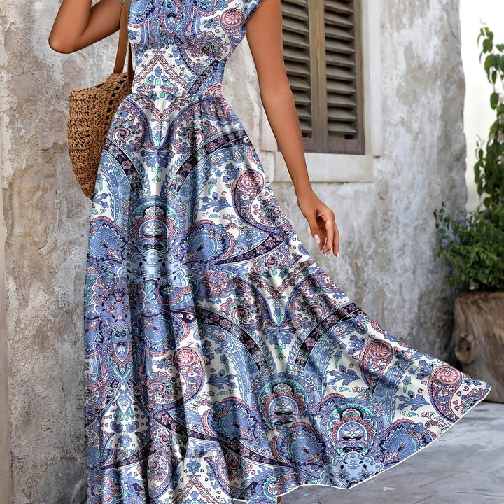 Tabitha | Paisley Print Maxi Dress