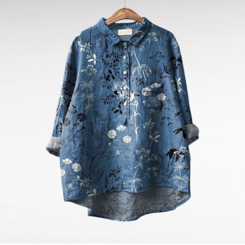 Blythe | Classic Floral Long Sleeve Blouse