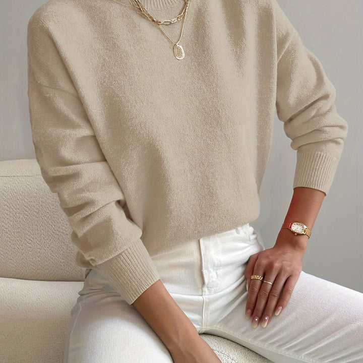 Simone | Relaxed Mock Neck Jumper