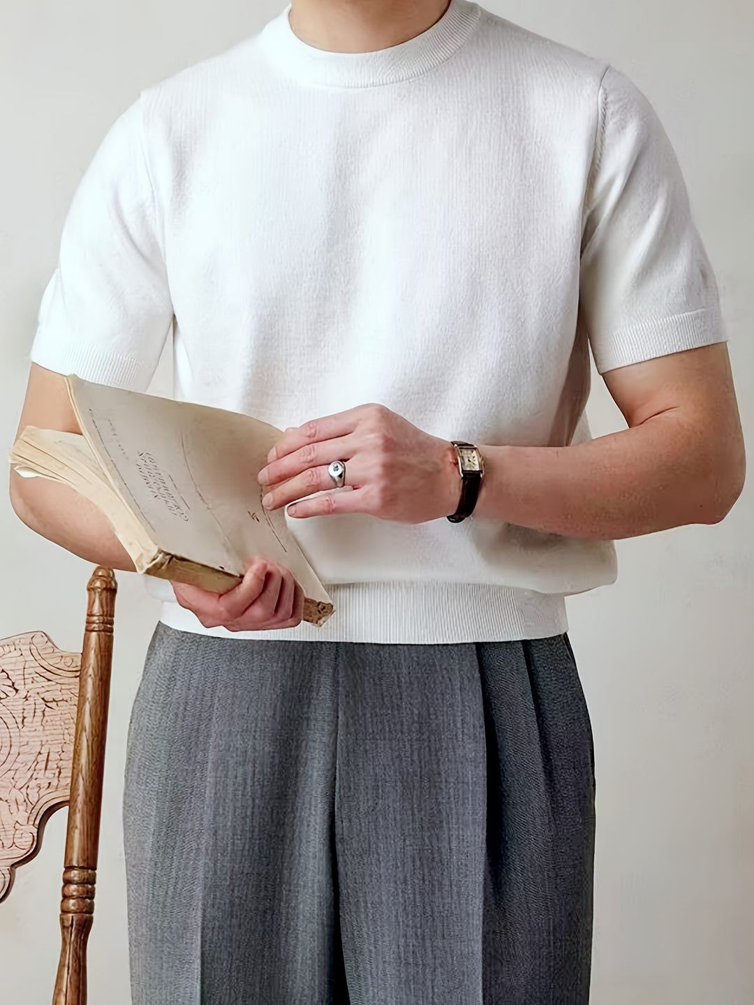 Rowland | Refined Short-Sleeve Knit Top
