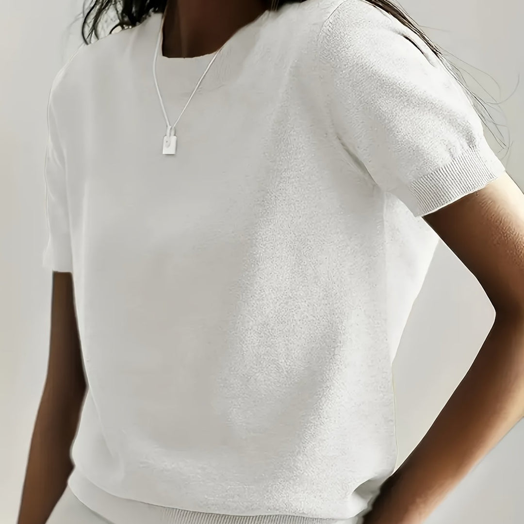 Tabitha | Softly Draped Short-Sleeve Top