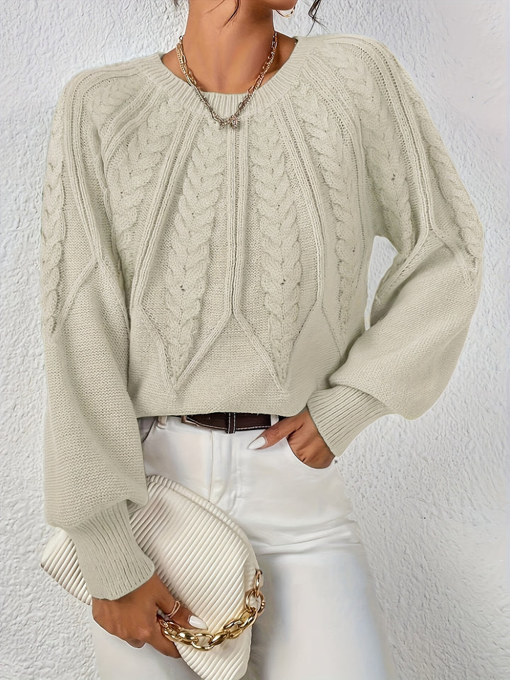 Astrid | Cable-Knit Round-Neck Sweater
