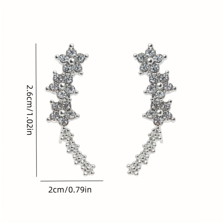 Cynthia | Timeless Floral Climber Earrings