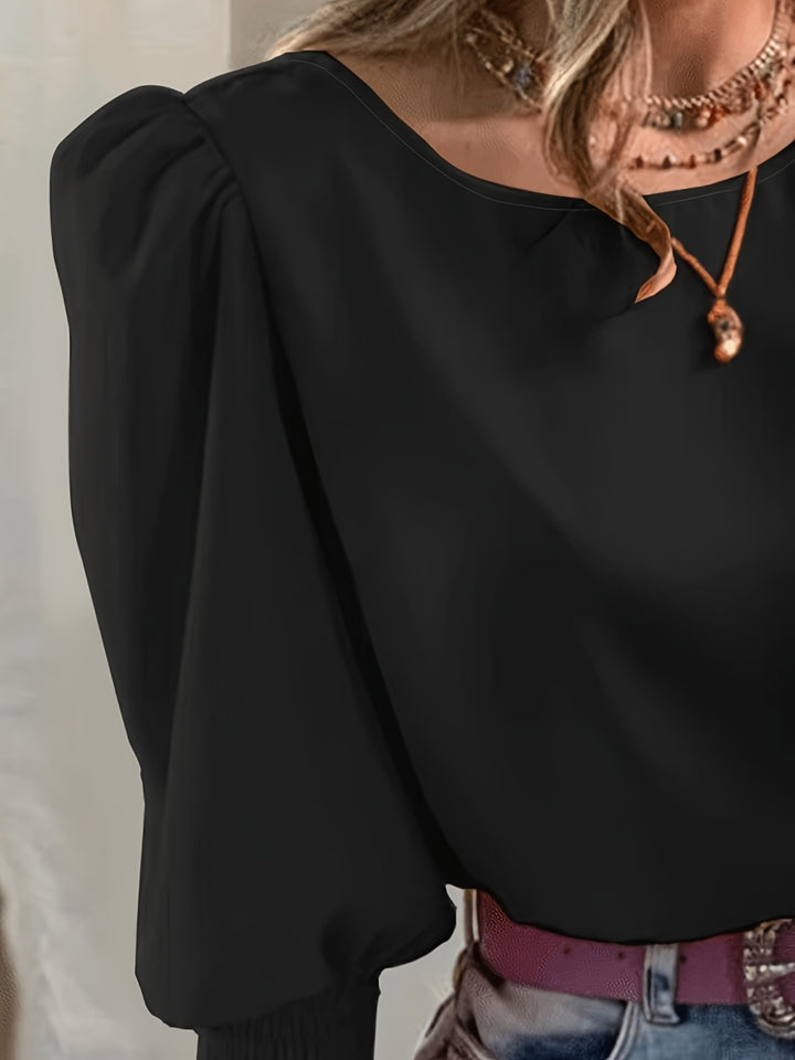 Gwyneth | Elegant Puff-Sleeve Blouse