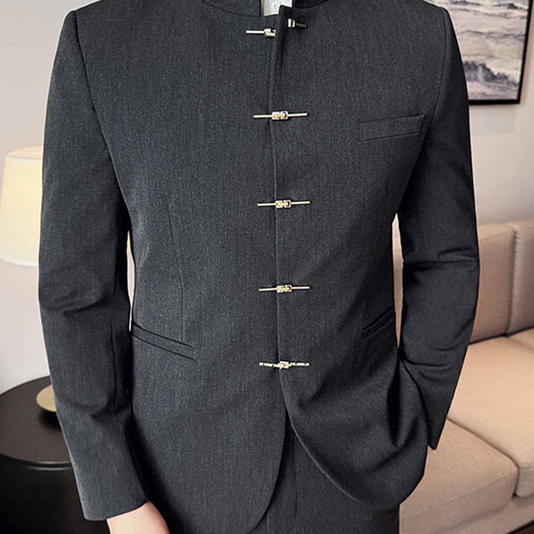 Reid | Refined Stand-Collar Suit Jacket