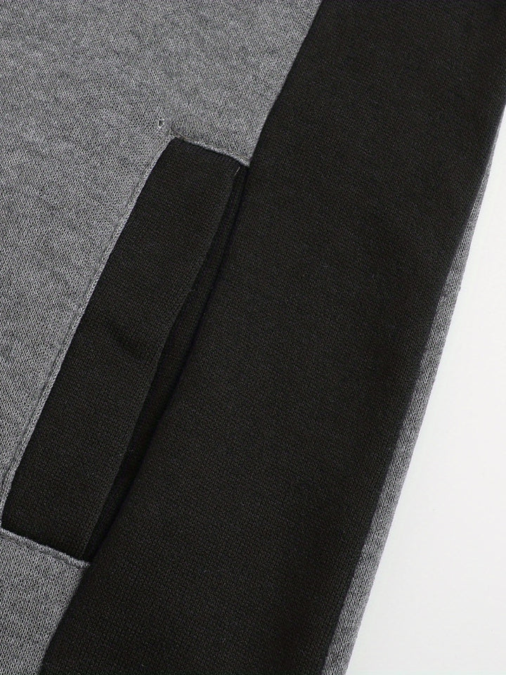 Xavier | Colour Block Zip-Up Hooded Jacket