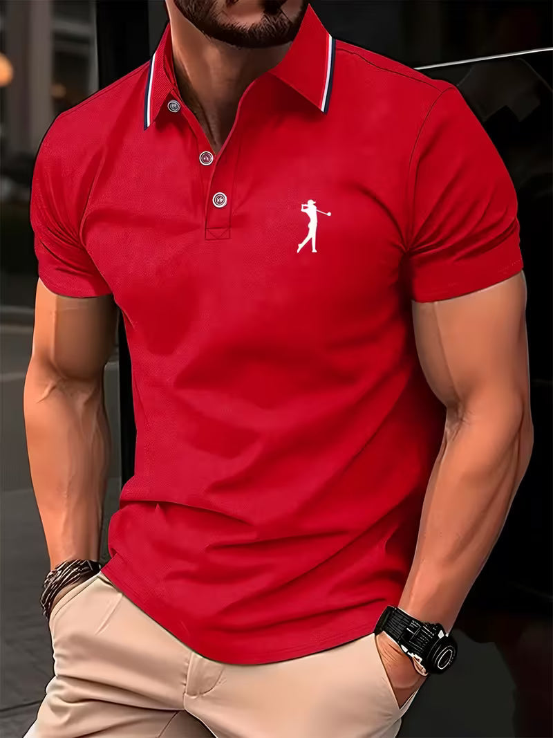 Laurence | Casual Short-Sleeve Golf Printed Shirt