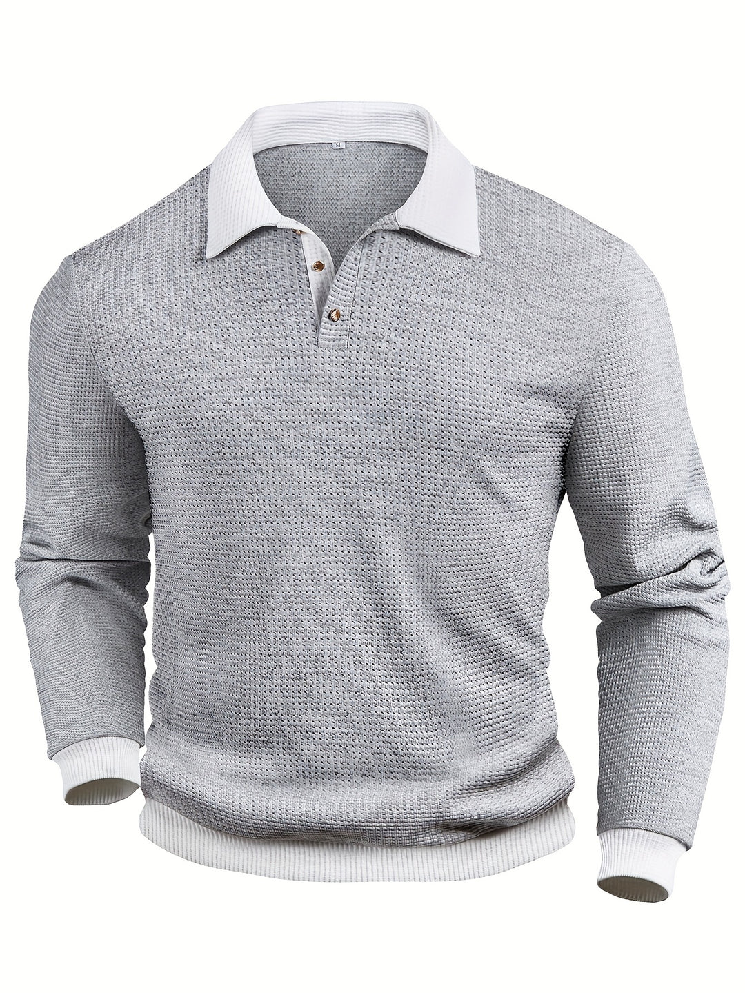 Winston | Textured Long-Sleeve Polo Shirt