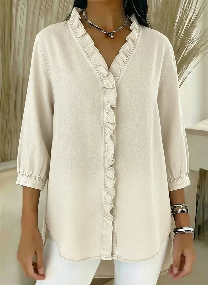 Lillian | Stylish Ruffle Mid Sleeve Blouse