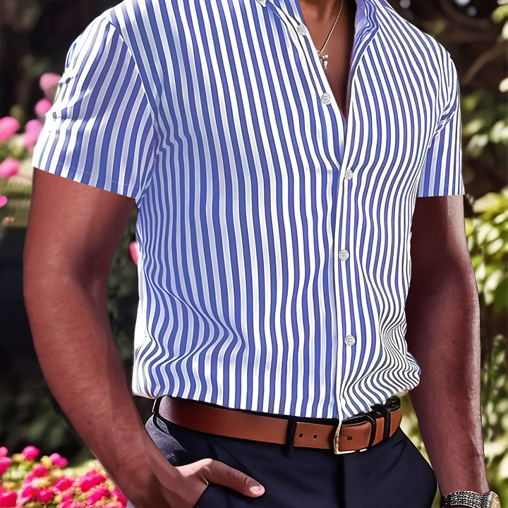 Owen | Refined Striped Short Sleeve Shirt