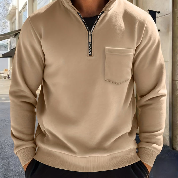 Trevor | Half-Zip Stand Collar Pullover