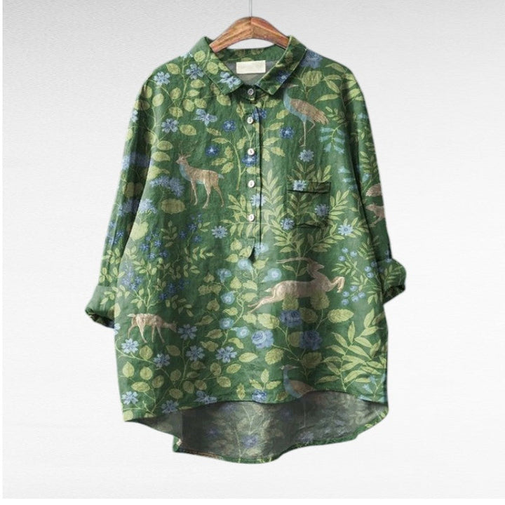 Blythe | Classic Floral Long Sleeve Blouse