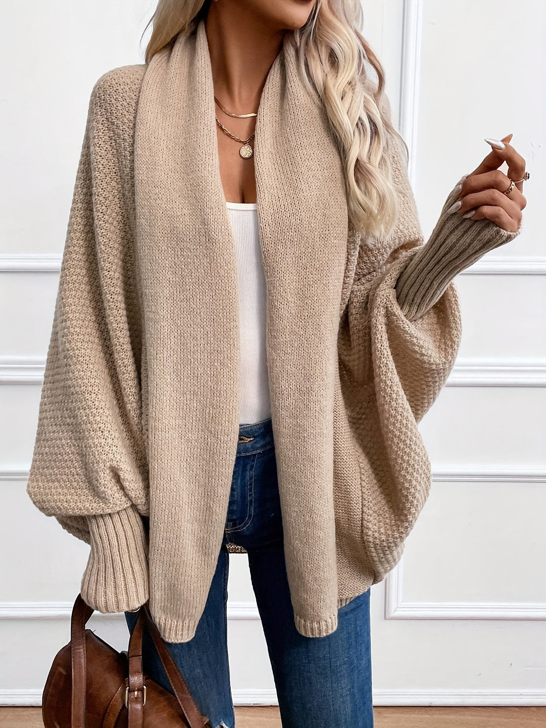 Odessa | Draped Shawl-Collar Cardigan