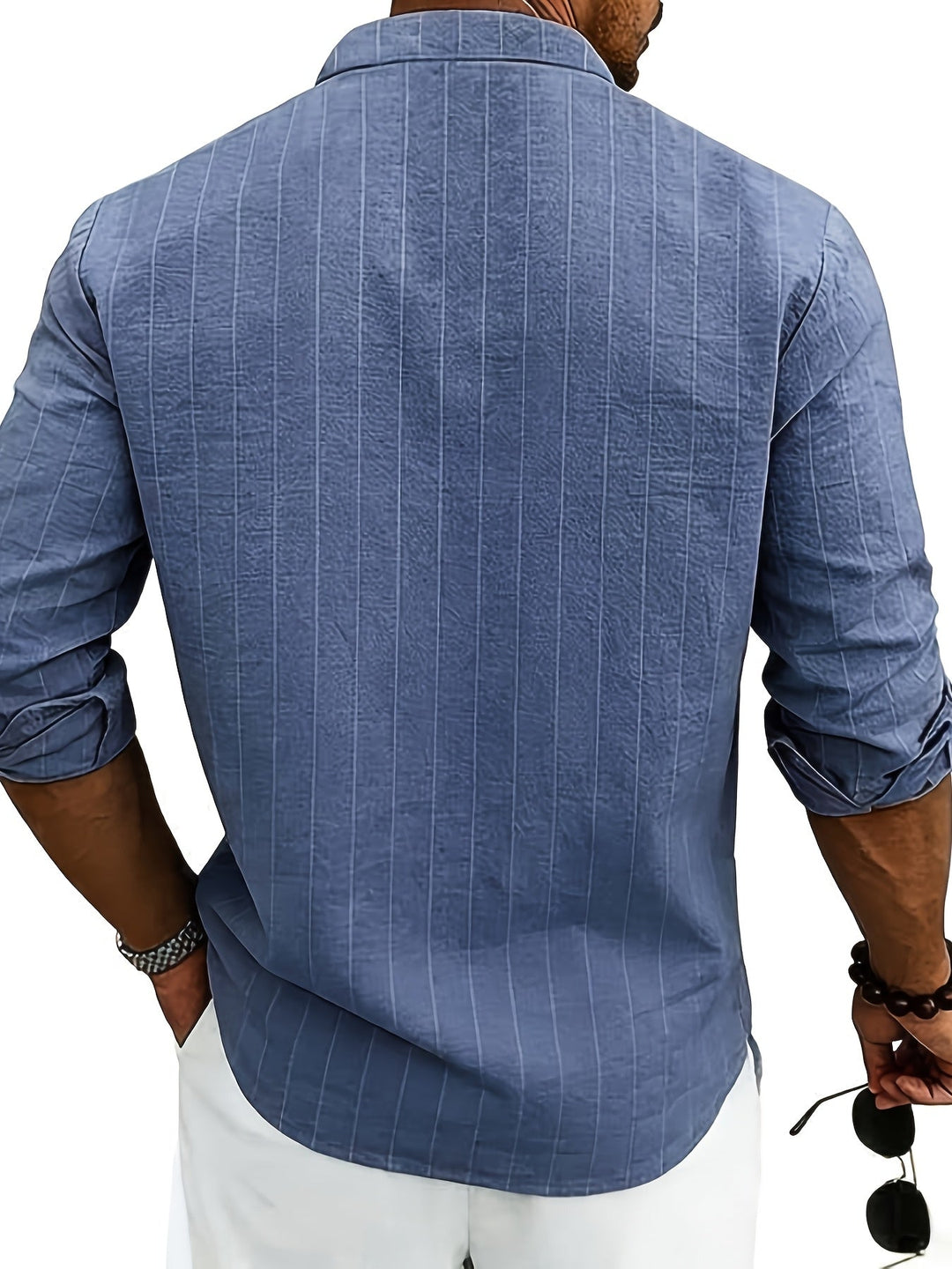 Wesley | Refined Striped Long-Sleeve Shirt