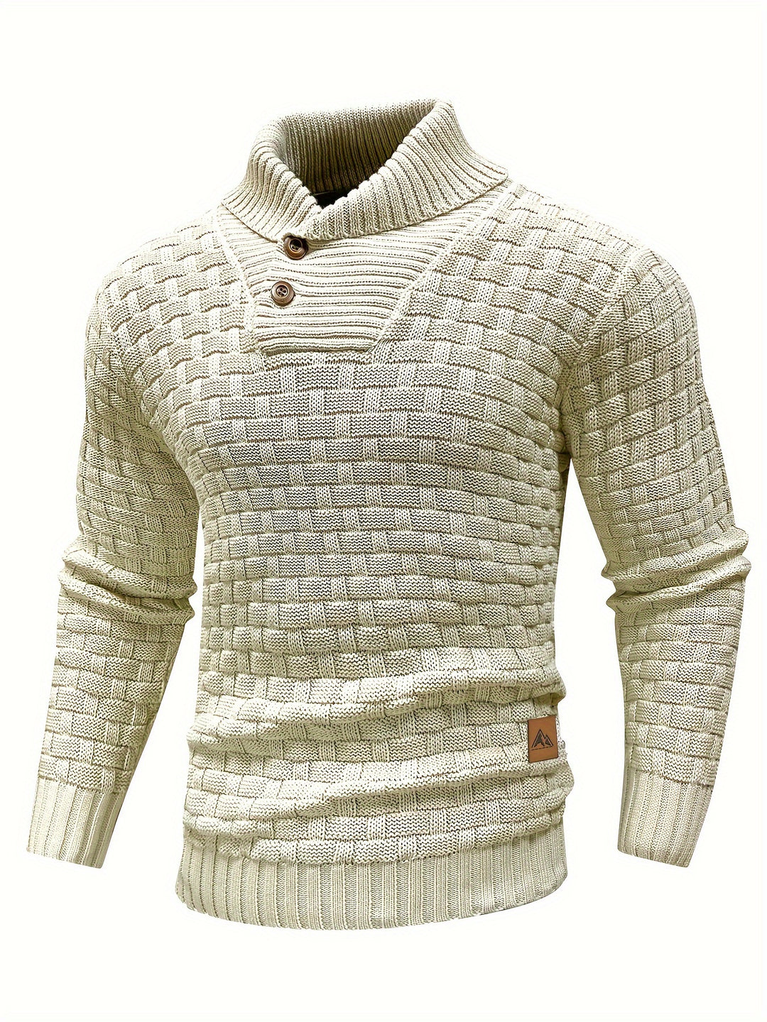 Barrett | Textured Shawl-Collar Jumper