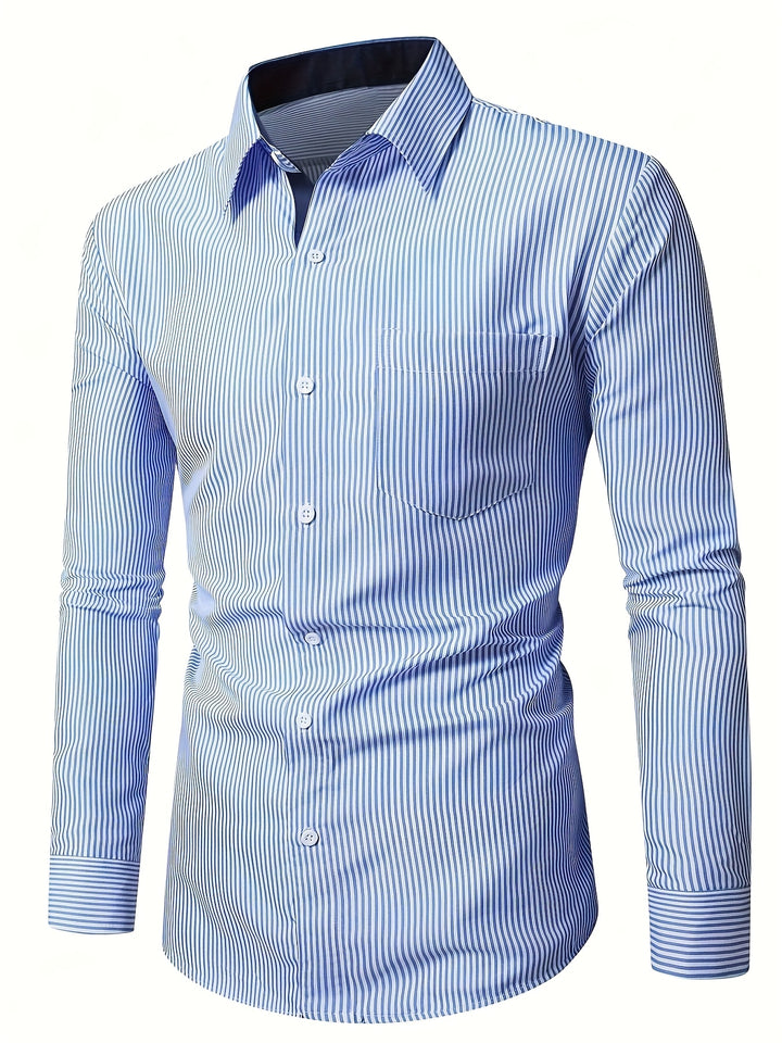 Sullivan | Refined Striped Long Sleeve Shirt