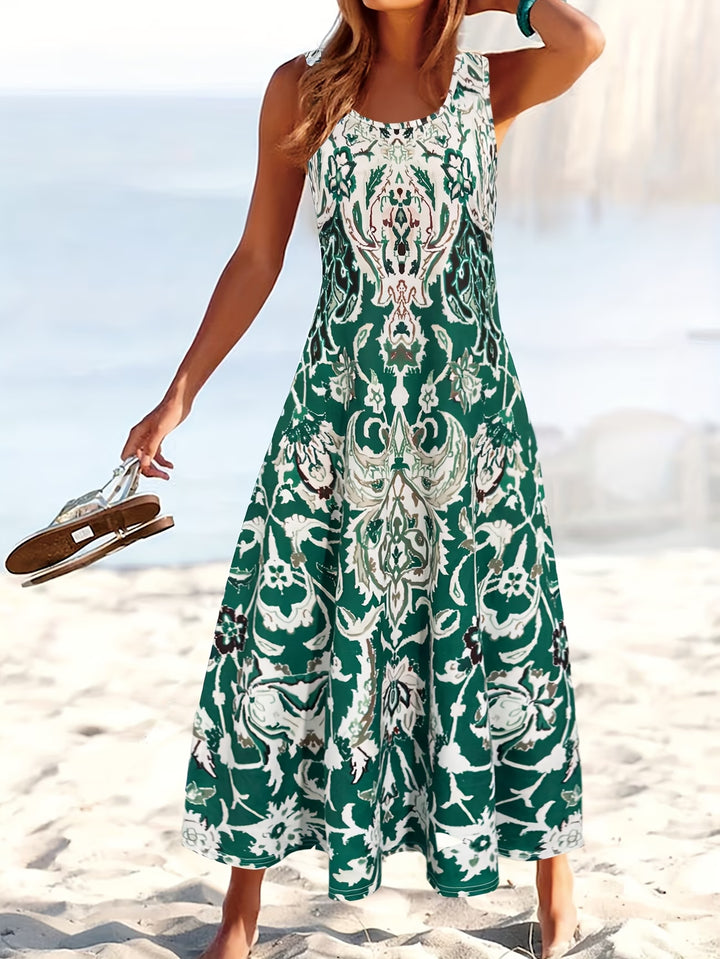 Yvonne | Sleeveless Floral Summer Dress