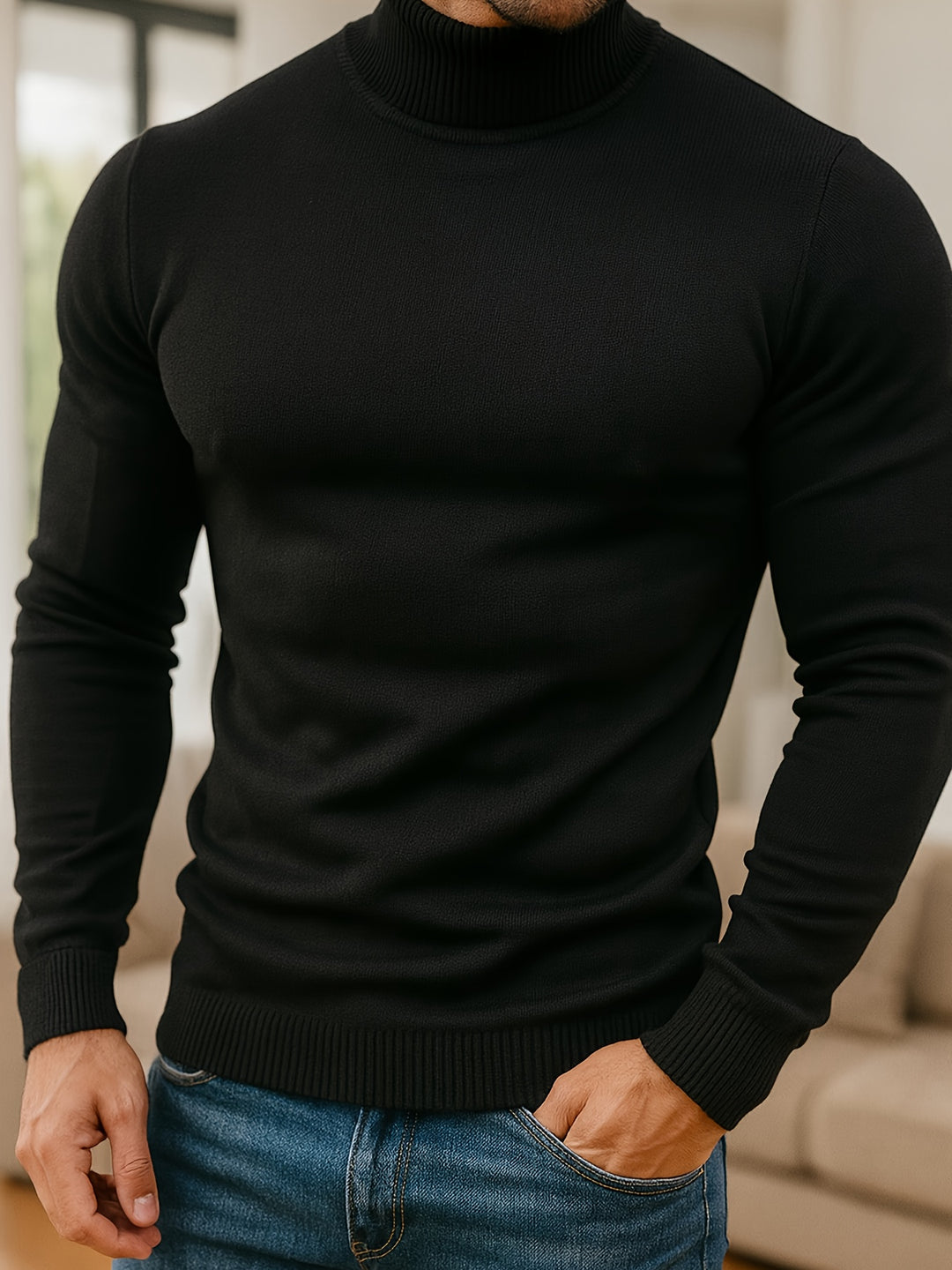 Gideon | Refined Roll-Neck Sweater