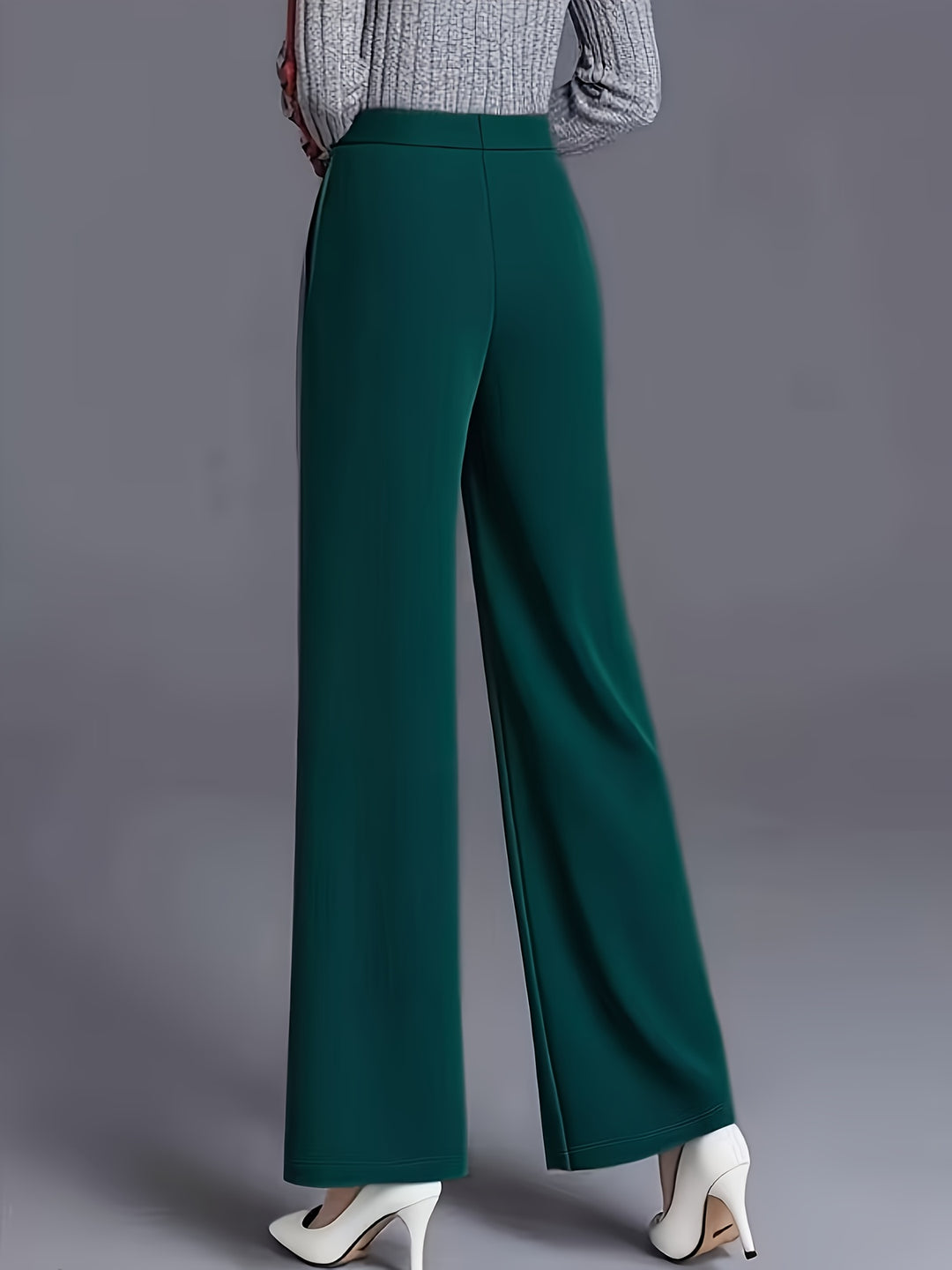 Marlene | High-Waisted Straight-Leg Trousers