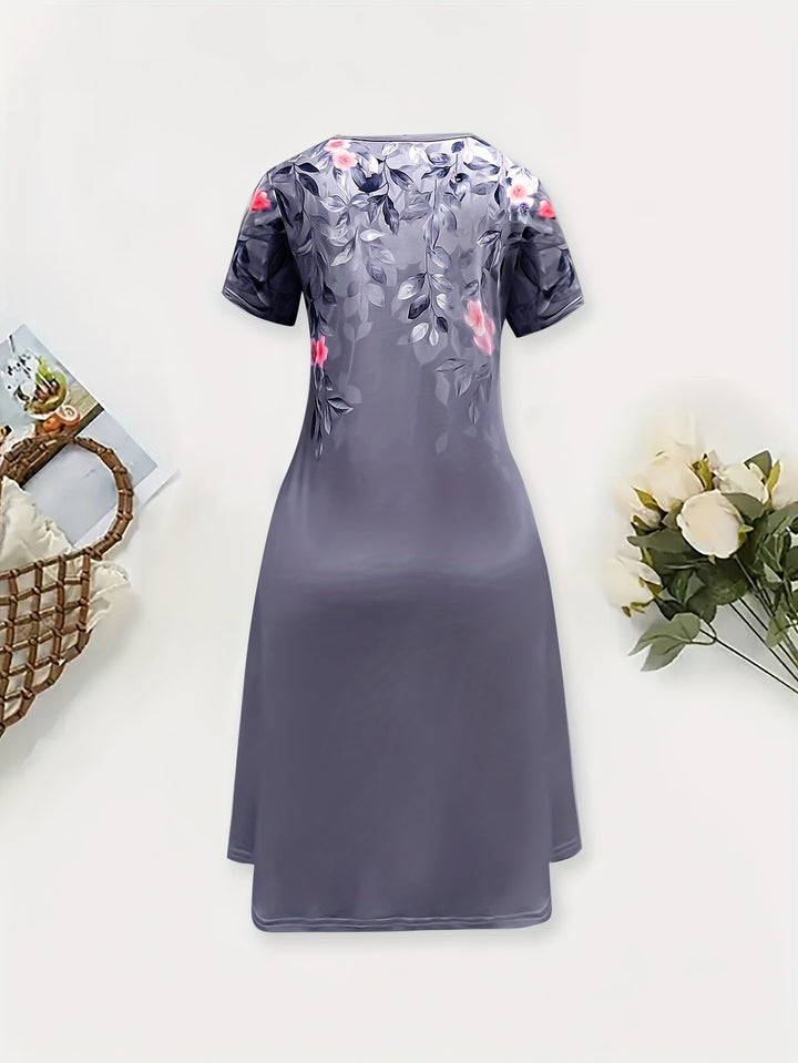 Della | Floral A-Line Midi Dress