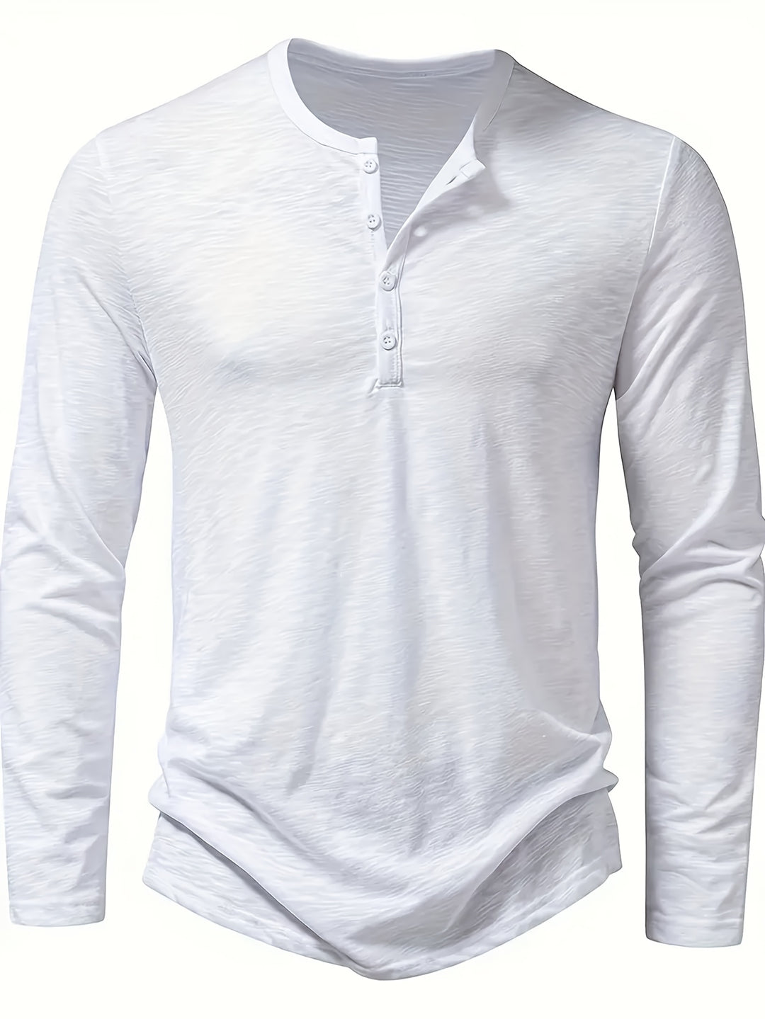 Rhys | Button-Placket Long-Sleeve Henley