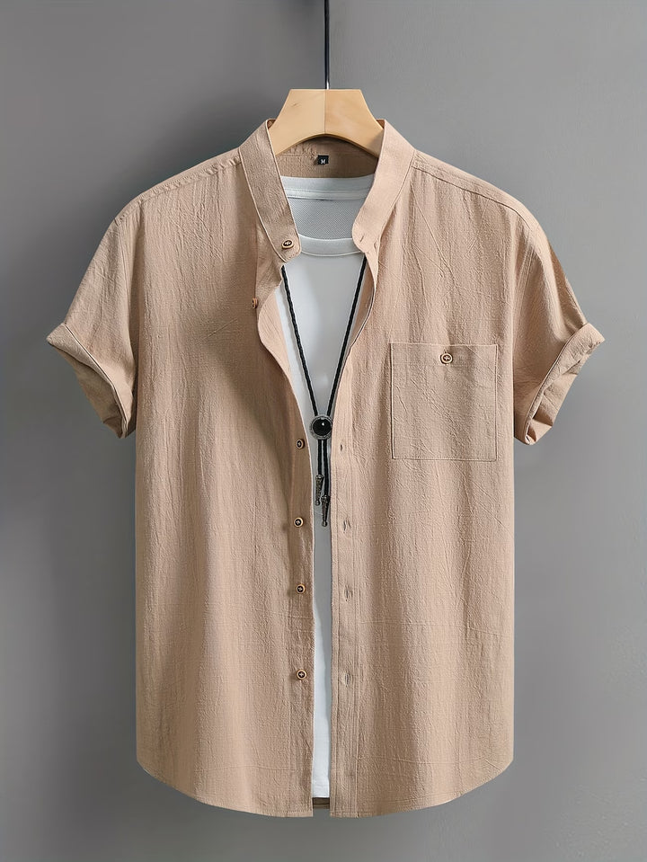 Alaric | Casual Button Short Sleeve Shirt