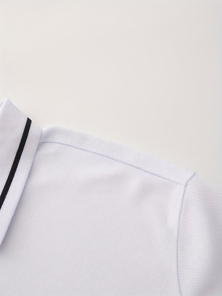 Reginald | Refined Long-Sleeve Polo Shirt