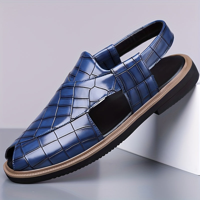 Nathaniel | Woven-Effect Slip-On Sandals