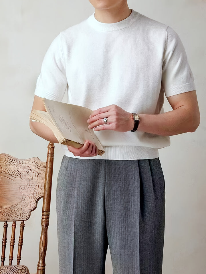 Rowland | Refined Short-Sleeve Knit Top