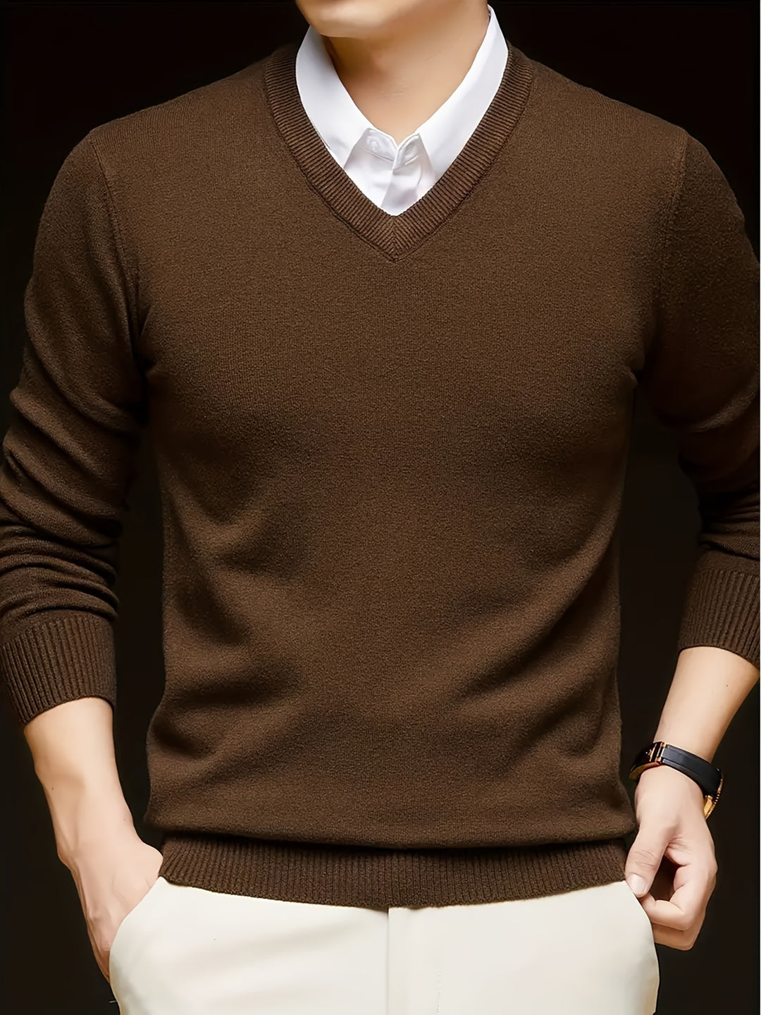 Nigel | Refined V-Neck Jumper