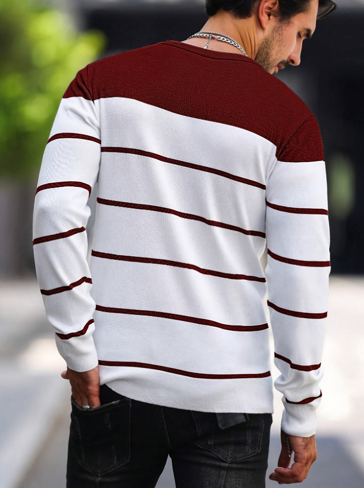 Rory | Colour-Block Striped Pullover