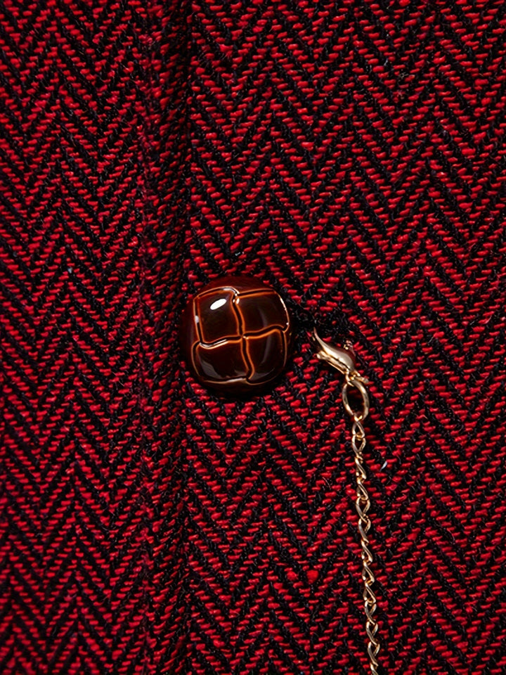Silas | Herringbone Single-Breasted Waistcoat