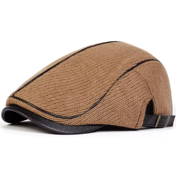 Nelson | Contrast Stitch Flat Cap