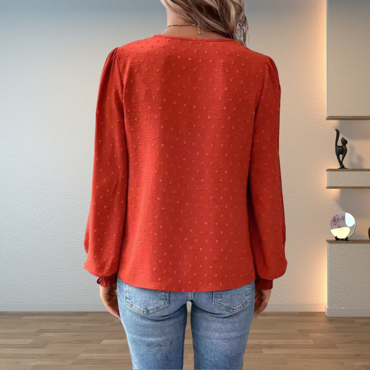 Marlowe | Lace-Trimmed Elegant Blouse
